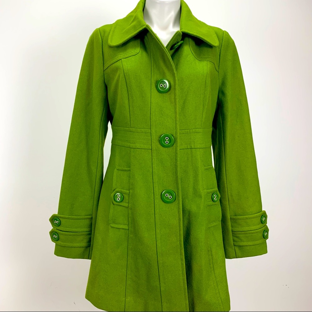 Anthropologie Tulle wool coat